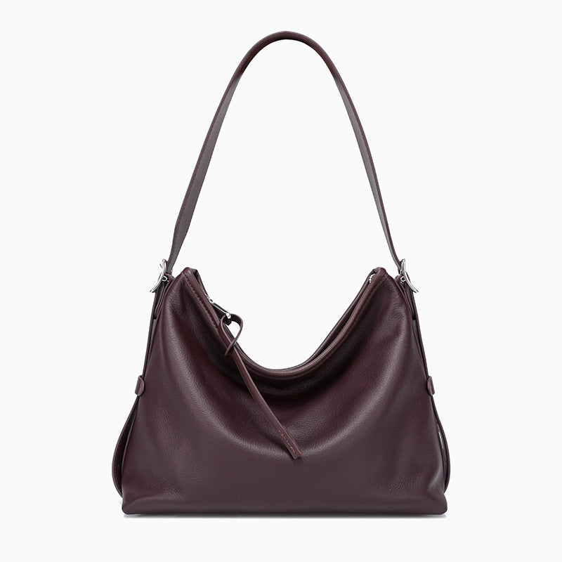 Nalani Soft Fold Leather Shoulder Tote - A Relaxed, Everyday Essential