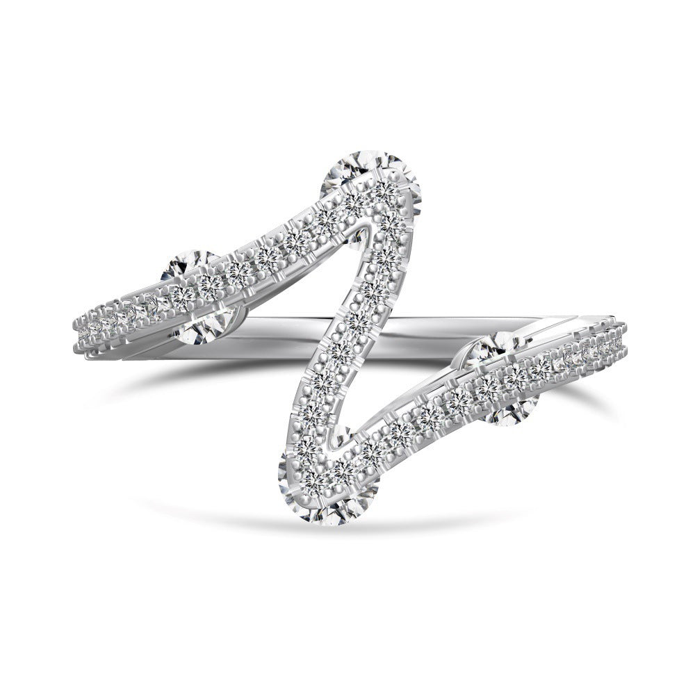 S925 Sterling Silver Zircon Heart Ring — Refined Minimal Shine