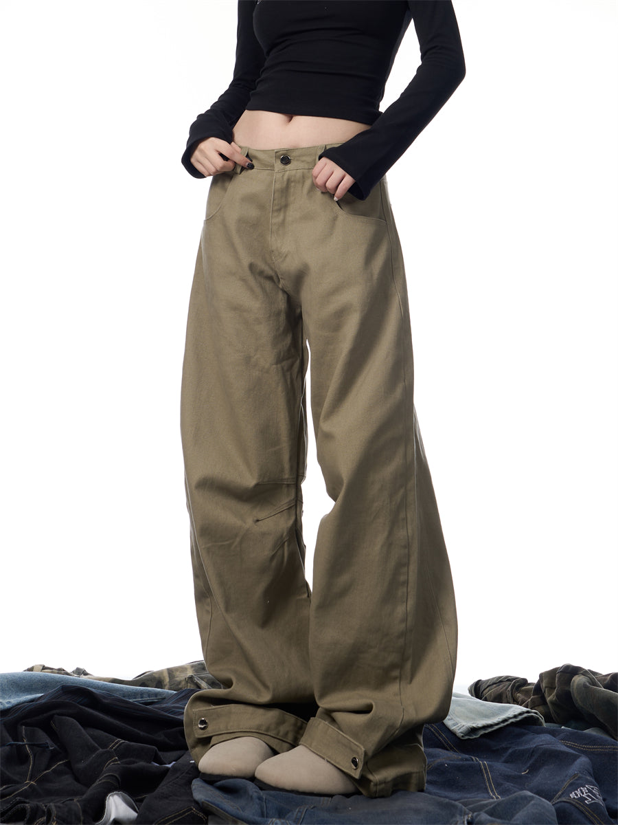 Nalani Coffee Linen-Blend Straight-Leg Pants - Grounded Tones. Effortless Ease.