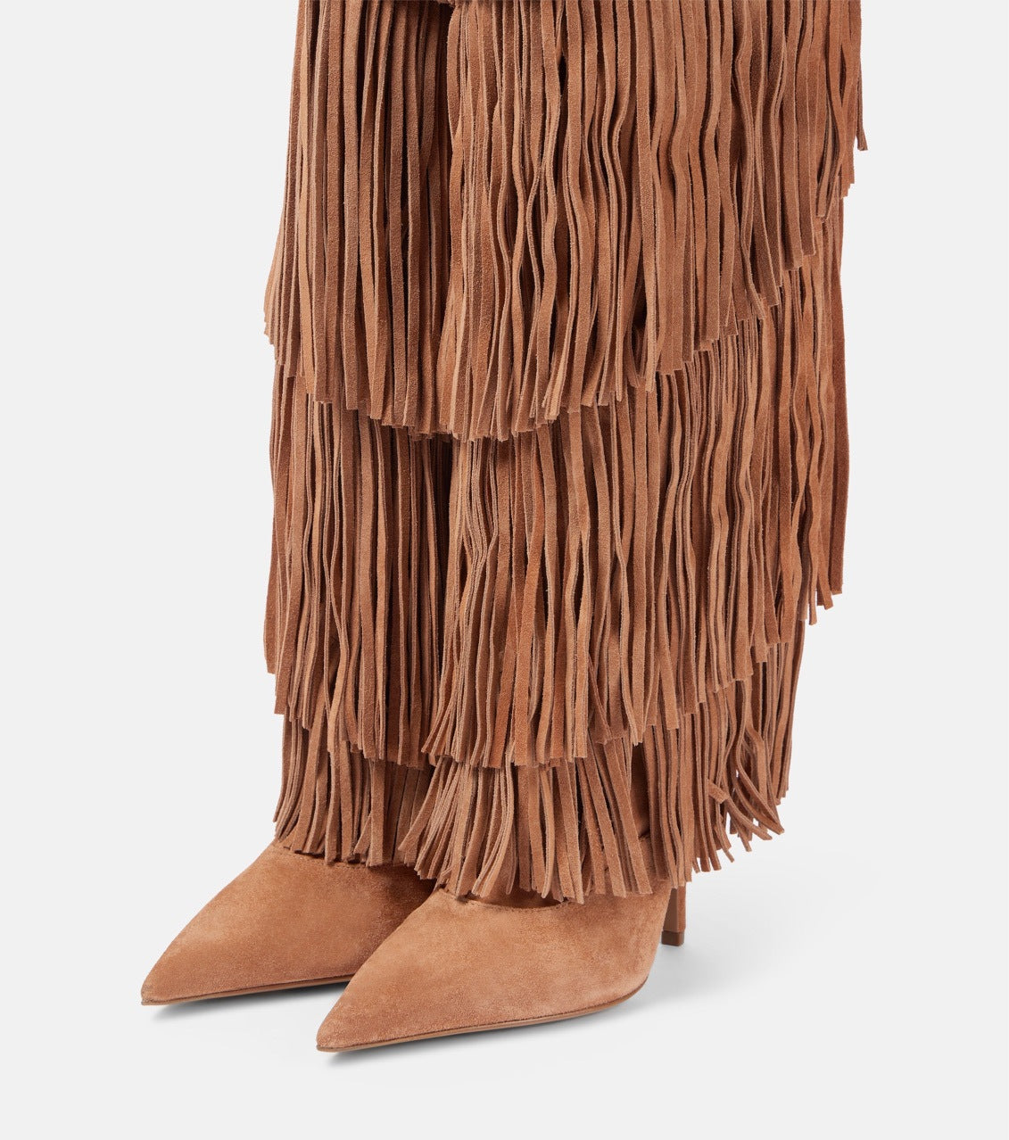 Nalani Fringe Suede Street Boots