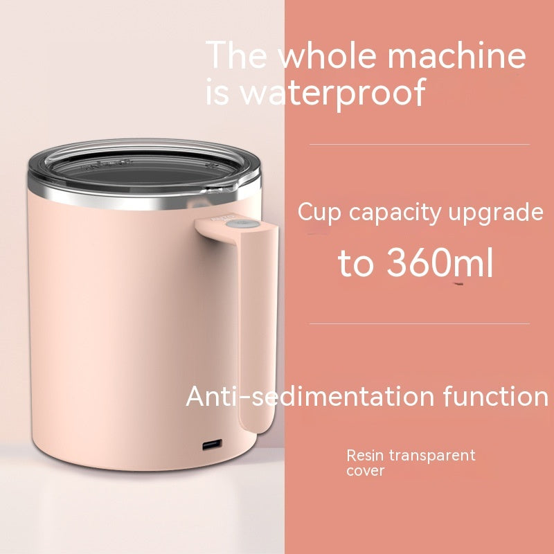 Portable Rechargeable Self-Stirring Coffee Mug – Magnetic Automatic Mixing Cup (360ml)