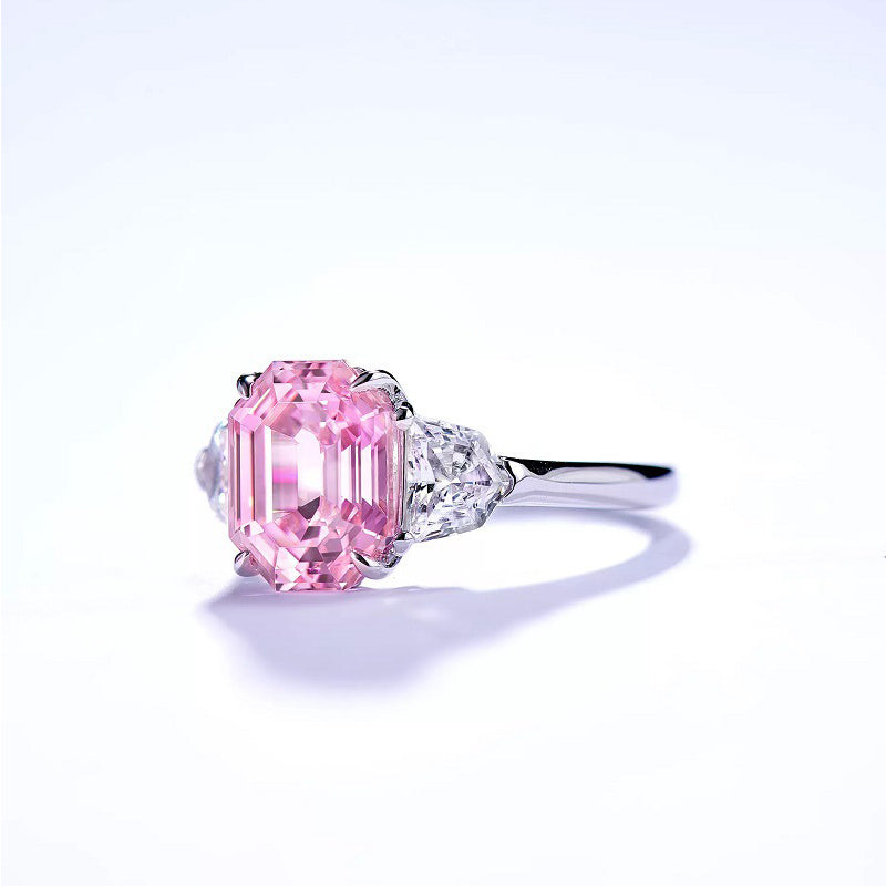 Nalani Luxe - Radiant Pink CZ Ring in 925 Silver