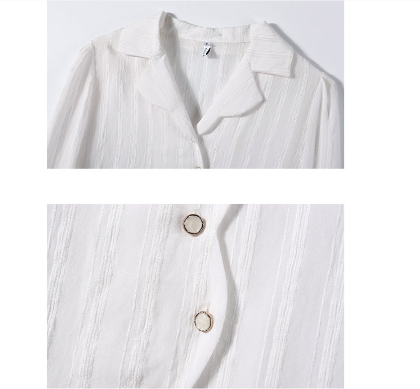 Textured Embroidered Shirt – Soft Tailored Ease