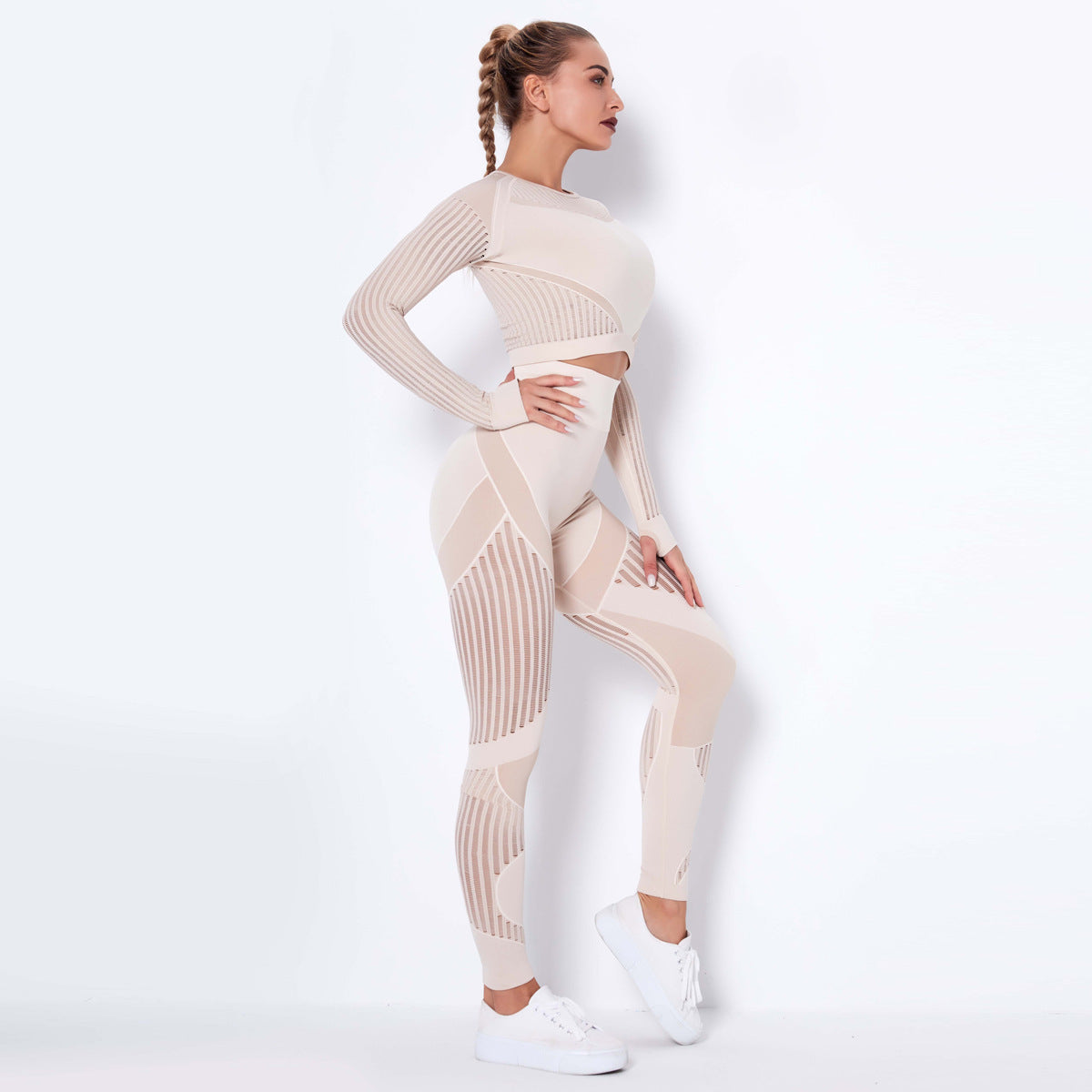 Nalani Seamless Flow Yoga Suit - Effortless Movement & Style