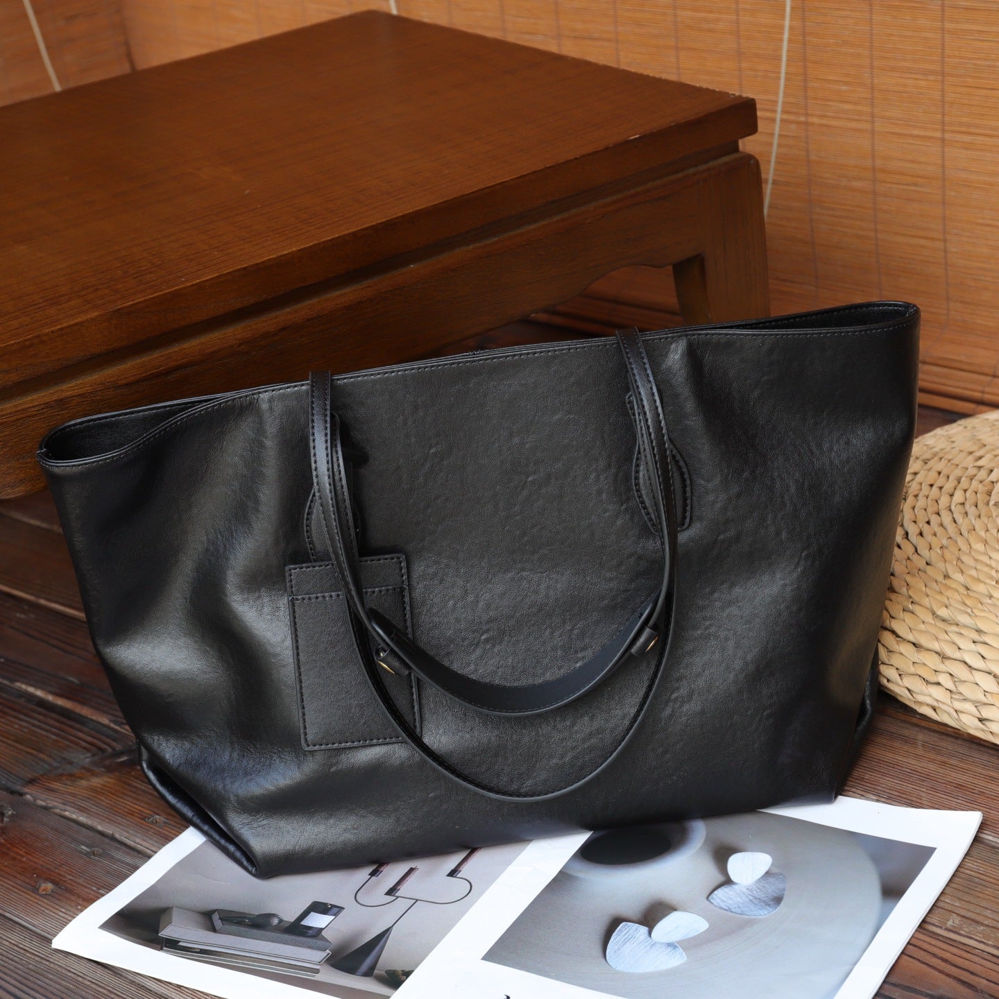 Nalani Luxe -  Soft Structure Leather Tote - A Spacious, Refined Everyday Bag