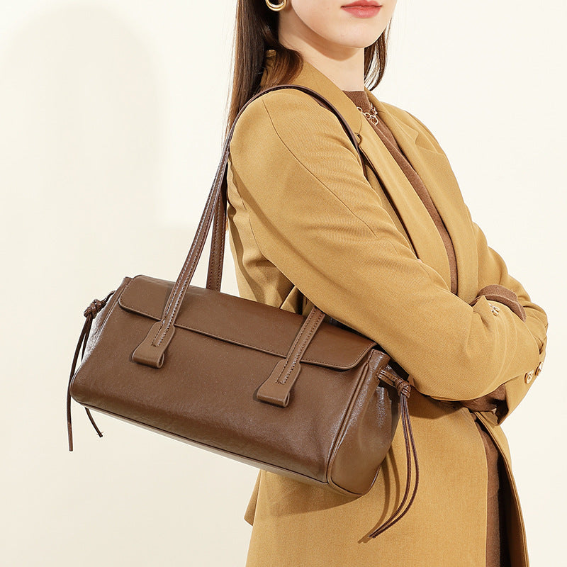 Nalani Luxe - Refined Pillow Leather Shoulder Bag - A High-End Everyday Essential