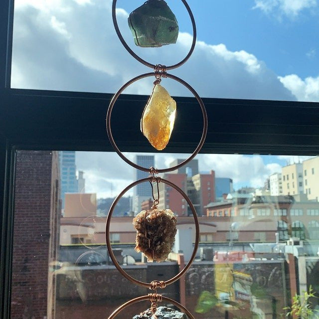 Raw Crystal Wall Hanging – Natural Balance Decor