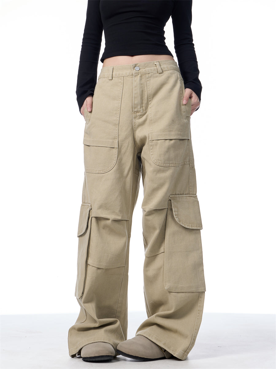Nalani Vintage Cargo Straight-Leg Jeans - Grounded Utility. Effortless Ease