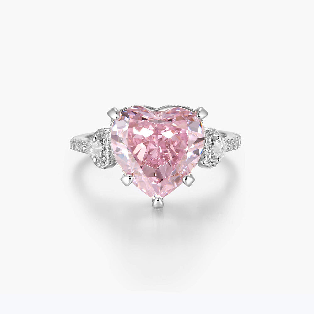 Nalani Pink Heart Zircon Ring