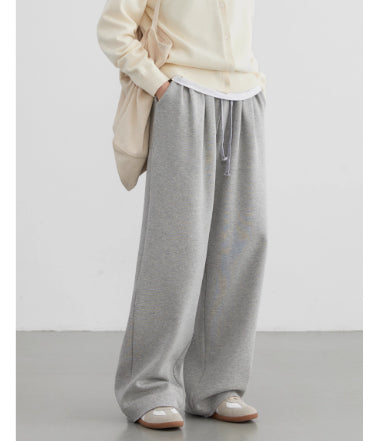 Nalani Cozy Fleece High-Waist Pants - Soft Fleece Everyday Trousers